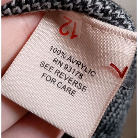 Philosophy Leopard Print Gray Black Womens Mock Neck Sweater Size Large - Picture 5 of 6